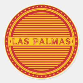 Las Palmas City Pride Emblem – Spanish Identity Runder Aufkleber