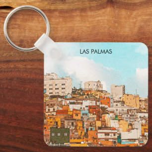 Las Palmas Gran Canaria City View Schlüsselanhänger