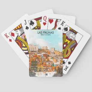 Las Palmas Gran Canaria City View Spielkarten