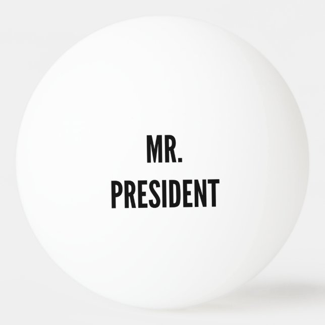 las Präsident Funny Studentenhumor Beer Pong Tischtennisball (Vorderseite)
