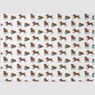 las Schokolade Labrador Cartoon Streifen Seidenpapier