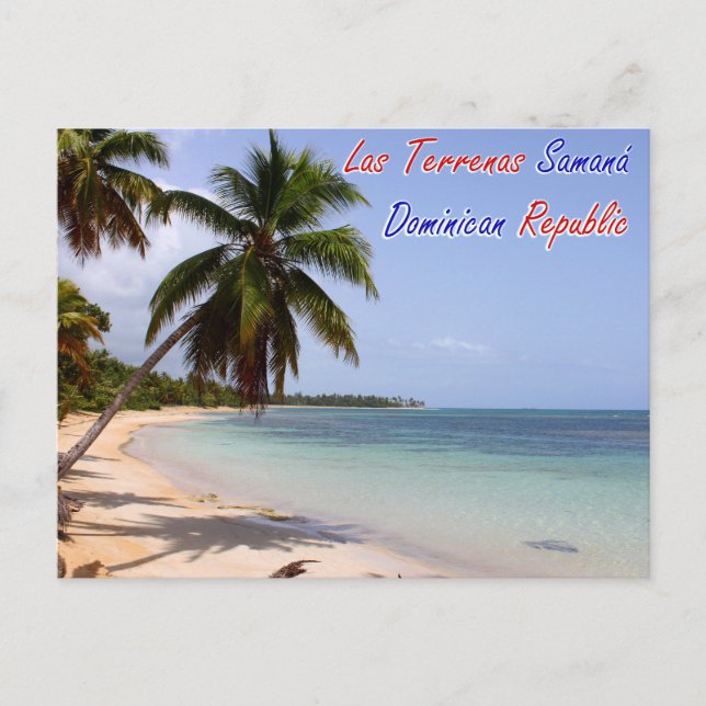 Las Terrenas Beach Samana Dominikanische Republik Postkarte (Vorderseite)