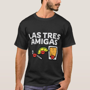 Las Tres Amigas Salz Limon Tequila Cinco De Mayo T-Shirt