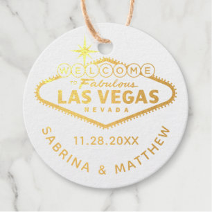 Las Veags Wedding Sign REAL Geschenkanhänger