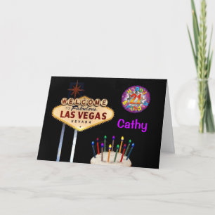 Las Vegas 21e carte d'anniversaire