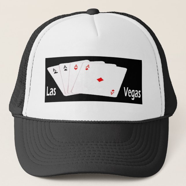 Las Vegas 4 Asse Cap für den Spieler! Truckerkappe (Vorderseite)