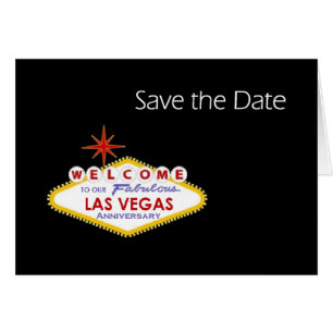 Las Vegas Anniversaire Enregistrer la carte de dat