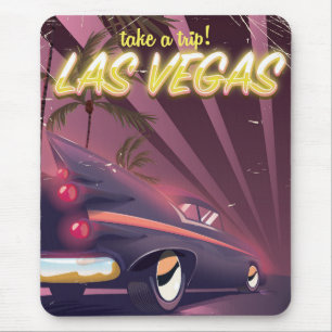 Las Vegas Auto Vintage-Reiseposter. Mousepad