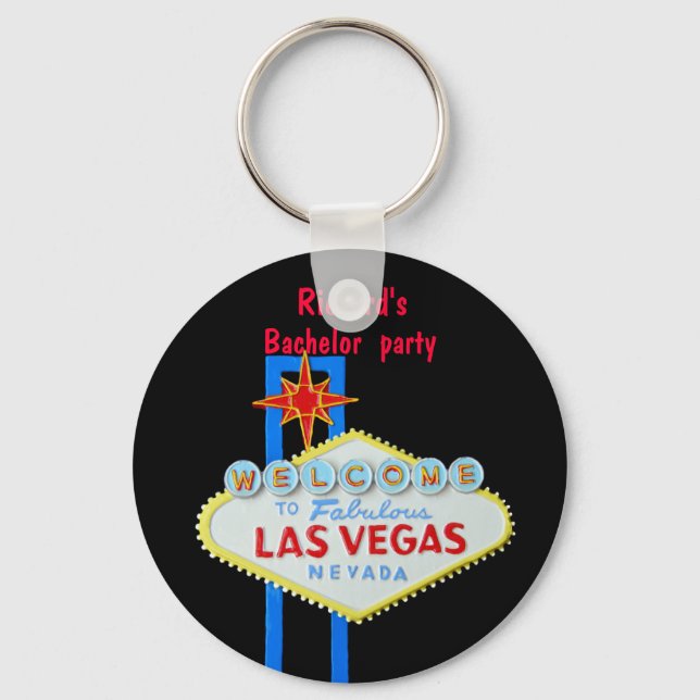 Las Vegas Bachelor Party Schlüsselanhänger (Vorderseite)