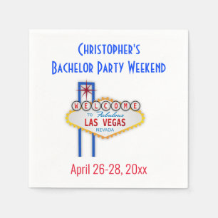 Las Vegas Bachelor Party Trip Serviette