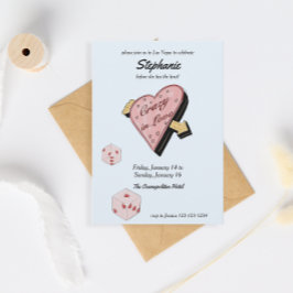 Las Vegas Bachelorette Einladung