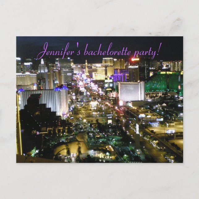Las Vegas Bachelorette Einladungen (Vorderseite)