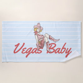 Las Vegas Bachelorette Large Strandtuch