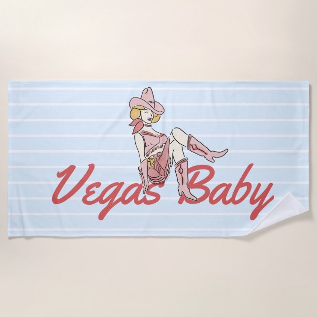 Las Vegas Bachelorette Large Strandtuch (Vorderseite)