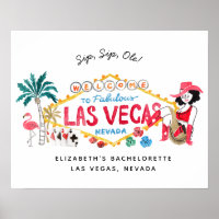 Las Vegas Bachelorette Weekend Begrüßungszeichen