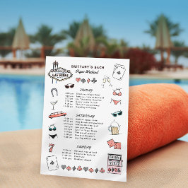 Las Vegas Bachelorette Wochenende Einladung