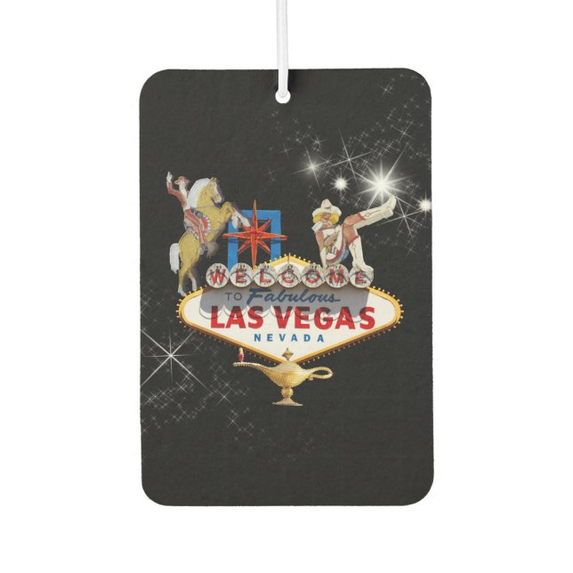 Las Vegas Begrüßungszeichen auf Starry Background Autolufterfrischer (Vorderseite)