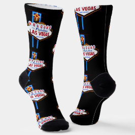 Las Vegas Begrüßungszeichen Socken