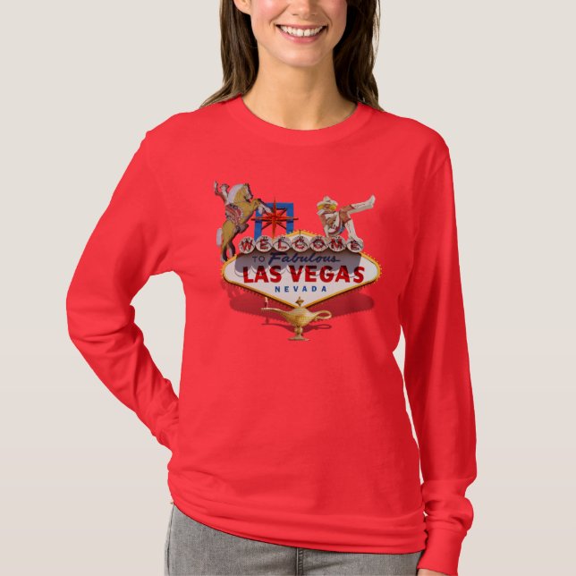 Las Vegas Begrüßungszeichen /Verlassend Las Vegas  T-Shirt (Vorderseite)