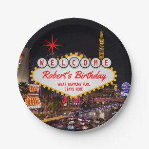 Las Vegas bei Nacht, jede Gelegenheit Pappteller