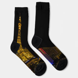 Las Vegas bei Nacht Skyline Socken