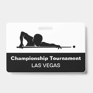 Las Vegas Billard Budget Event Abzeichen Ausweis