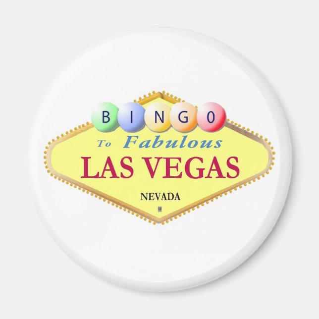 Las Vegas Bingo Magnet (Vorne)