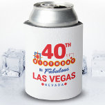 Las Vegas Birthday Party - 40th Birthday In Vegas Dosenkühler<br><div class="desc">Planning your 40th birthday in Vegas? This Welcome to Las Vegas sign style design is the perfect way for a 40 year old to celebrate with a birthday party in Vegas! Great for a girls' trip or birthday squad coming to Vegas for a weekend getaway or vacation. Features "40th Birthday...</div>