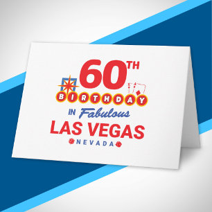 Las Vegas Birthday Party - 60th Birthday In Vegas Karte