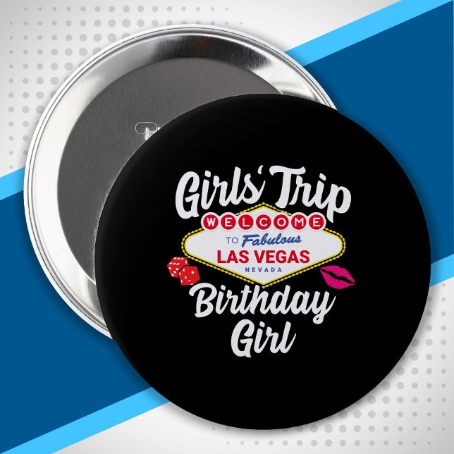 Las Vegas Birthday - Vegas Girls Trip zum Geburtst Button (Von Creator hochgeladen)