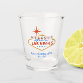 Las Vegas Birthday Weekend Gastgeschenk Custom Schnapsglas
