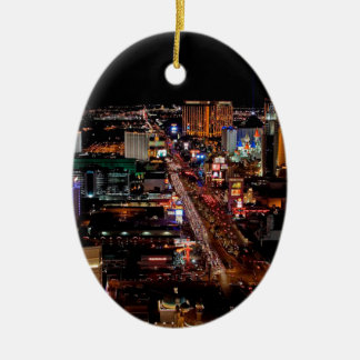 Las Vegas bis zum Nacht Keramikornament