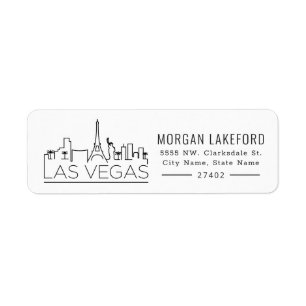 Las Vegas   Bold Stylized Skyline  