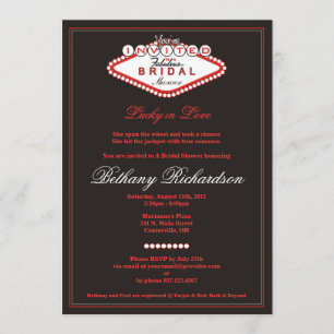Las Vegas Bridal Dusche Einladung