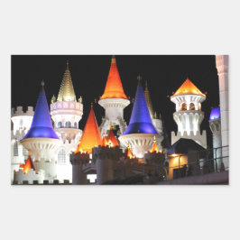 Las Vegas Burg Gaming Vegas City Rechteckiger Aufkleber