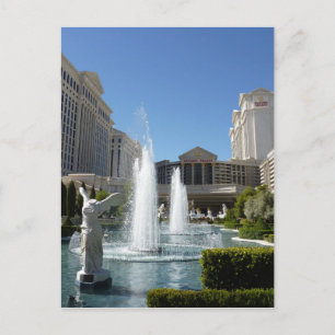 Las Vegas Caesars Palace Fountain Fountains Postkarte