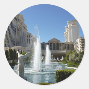 Las Vegas Caesars Palazzo Civico Runder Aufkleber