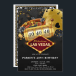 Las Vegas Casino Birthday Party Schwarzes Gold Einladung<br><div class="desc">Las Vegas Casino Geburtstagsparty Black Gold Design. Matching Produkte finden Sie in der Casino Party Collection. Wenn Sie Fragen haben,  können Sie mich gerne kontaktieren.</div>