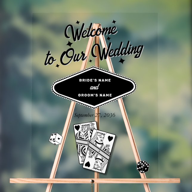 Las Vegas Casino Destination Mariage Noir Blanc (Neutre)