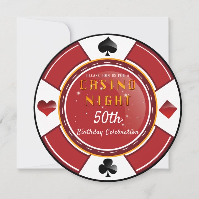 Las Vegas Casino Einladung (Vorderseite)