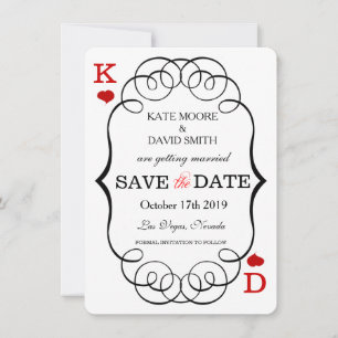 Las Vegas Casino Moderne Chic Fotografie Hochzeits Save The Date