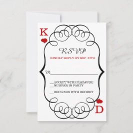 Las Vegas Casino Modernes Chic Wedding RSVP