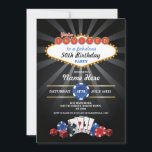 Las Vegas Casino Night Birthday Einladung Party<br><div class="desc">Casino Night Party Design. Perfekt für jeden Altersgeburtstag. Ändern Sie einfach den Text,  um Ihr Party Anzug. Rückdruck im Lieferumfang enthalten.</div>