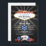 Las Vegas Casino Night Birthday Einladung Party<br><div class="desc">Casino Night Party Design. Perfekt für jeden Altersgeburtstag. Ändern Sie einfach den Text,  um Ihr Party Anzug. Rückdruck im Lieferumfang enthalten.</div>