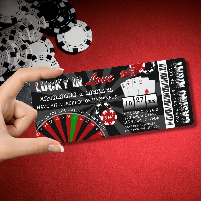 Las Vegas Casino Night Poker Nach der Party Hochze Einladung (Von Creator hochgeladen)