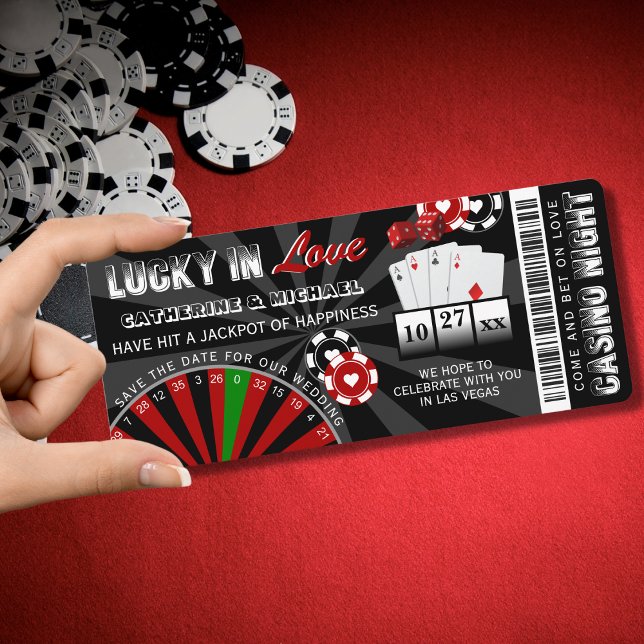 Las Vegas Casino Night Poker Party Hochzeit Save The Date (Von Creator hochgeladen)