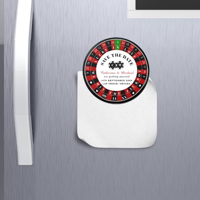 Las Vegas Casino Roulette Rad Save the Date Magnet (Von Creator hochgeladen)