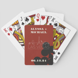 Las Vegas Casino Skyline Gastgeschenk Hochzeit Spielkarten