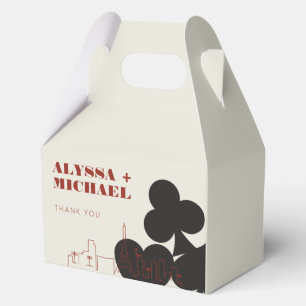Las Vegas Casino Skyline Wedding Geschenkschachtel