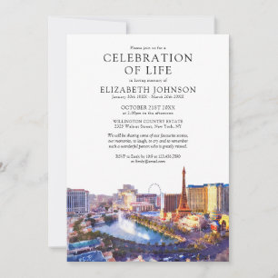 Las Vegas Celebration Of Life Trauerfeier Gedenkfe Einladung